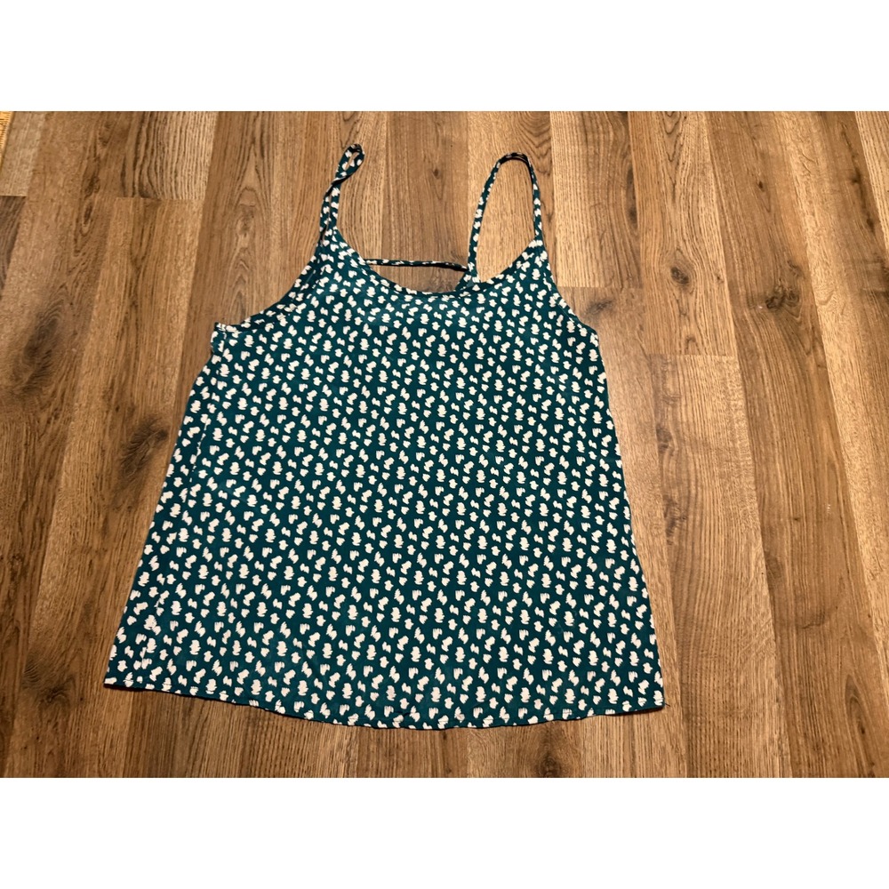 Painted Threads Shirts Womens Size Small Green Cami Strappy Abstract